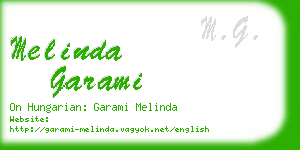 melinda garami business card